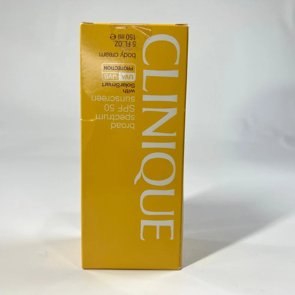 Clinique Sunscreen Body Cream SPF 50 Broad Spectrum 5oz NEW‎ SolarSmart UVA UVB - Picture 7 of 7